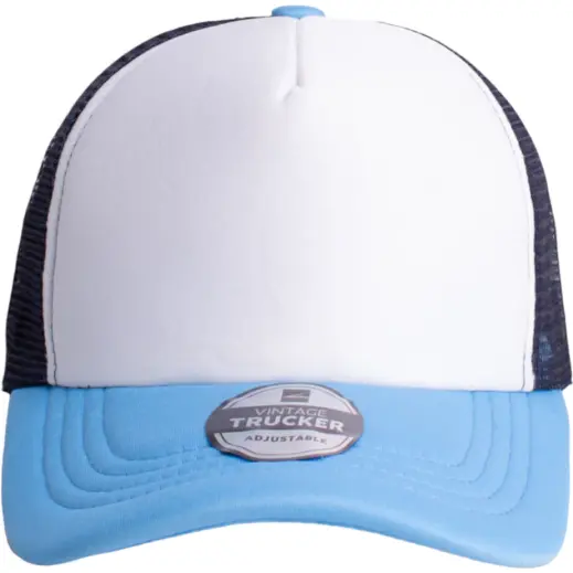 FWRD Vintage Trucker Three Tone Cap Powder-Blue-White-Navy